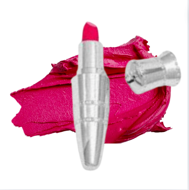 Walk of Shame Hot Hot Pink Lipstick Necklace | Clean, Bold Pink Pendant Case | Hickey Lipstick