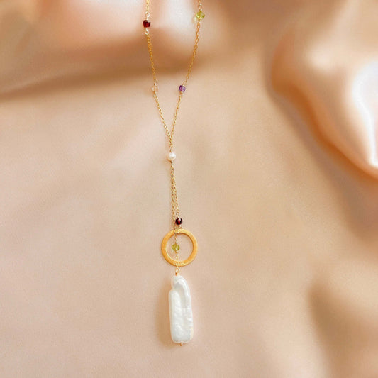 Stick Pearl Ballet Necklace