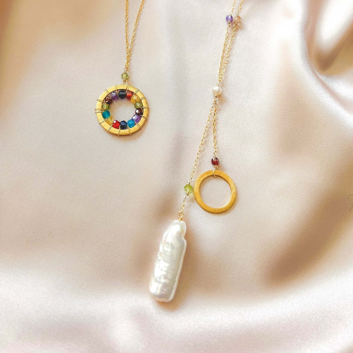 Stick Pearl Ballet Necklace