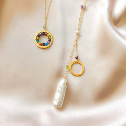 Stick Pearl Ballet Necklace