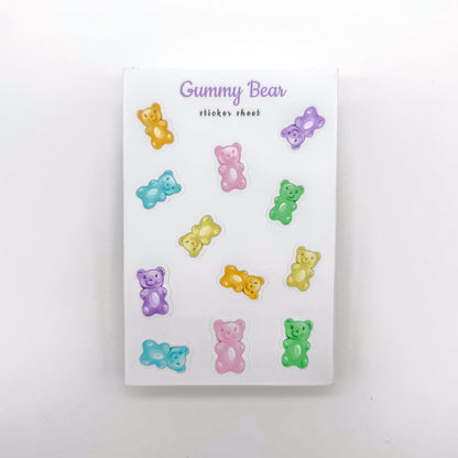 Gummy Bear Sticker Sheet