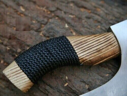 Ax Pizza Cutter - Custom Handcrafted with J2 Steel Blade and Engraved Ash Wood Handle