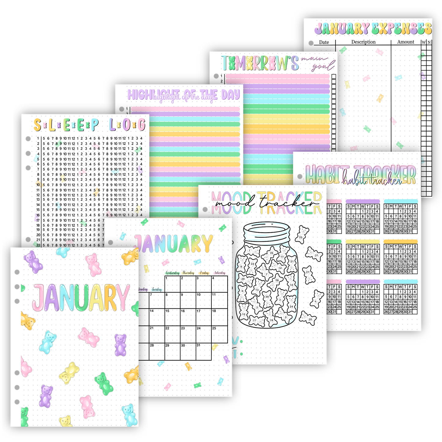 2025 Individual Monthly Pages