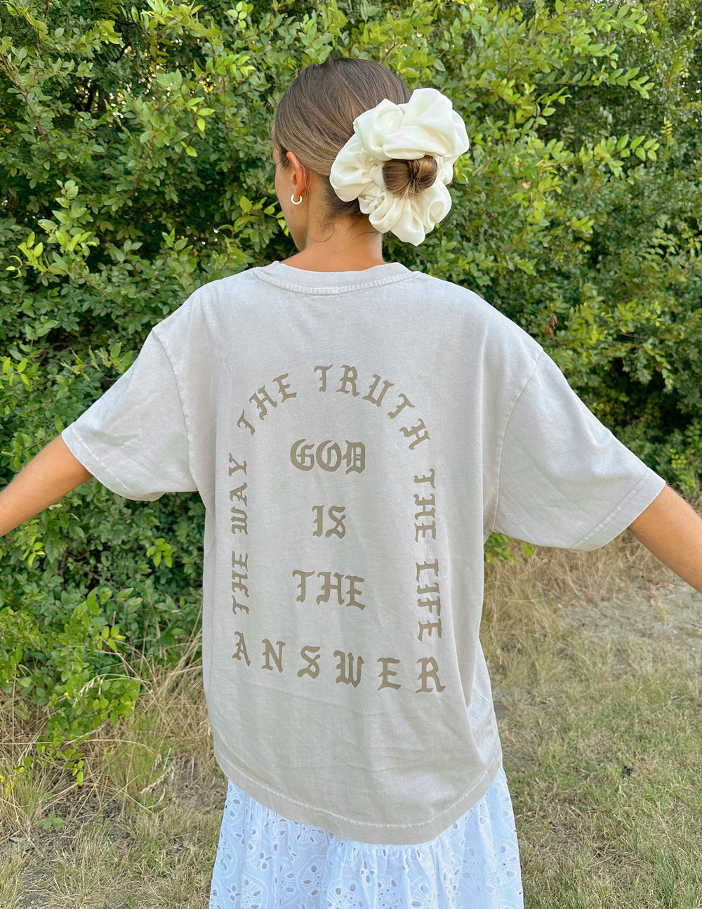 Jesus Saves Taupe Unisex Tee