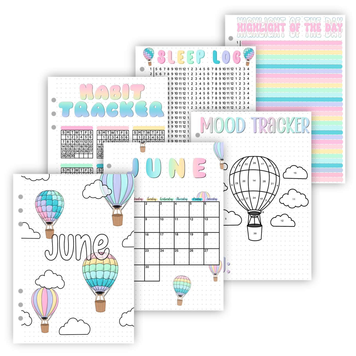 Premade Bullet Journal Spreads | 2026 Full Year