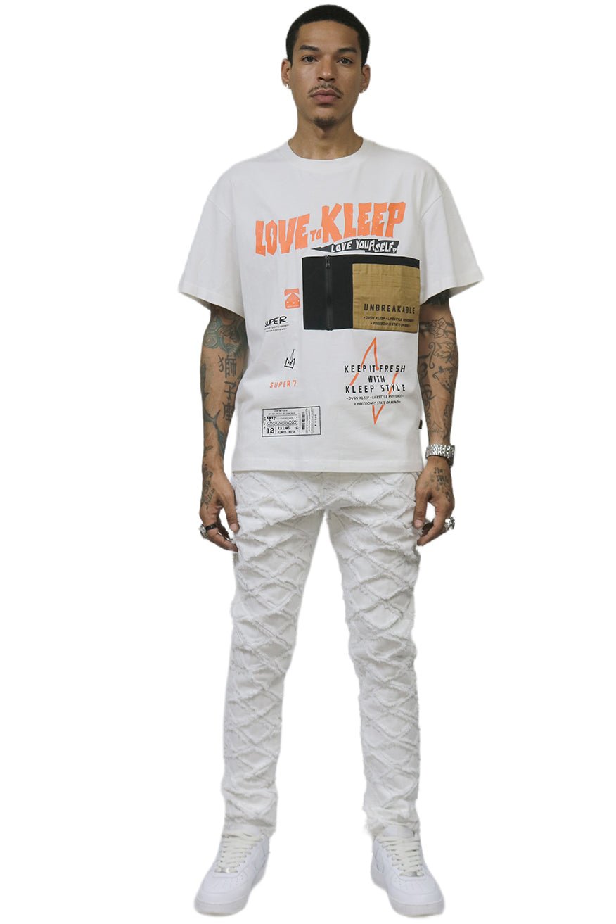 HART Men's premium rip&repair slim fit quilted denim pants