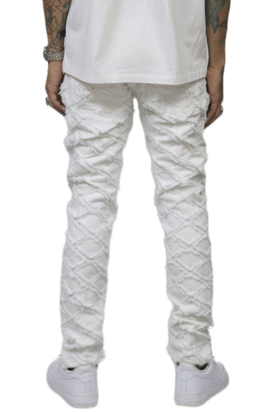 HART Men's premium rip&repair slim fit quilted denim pants