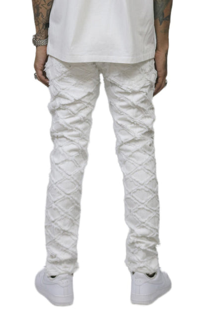 HART Men's premium rip&repair slim fit quilted denim pants