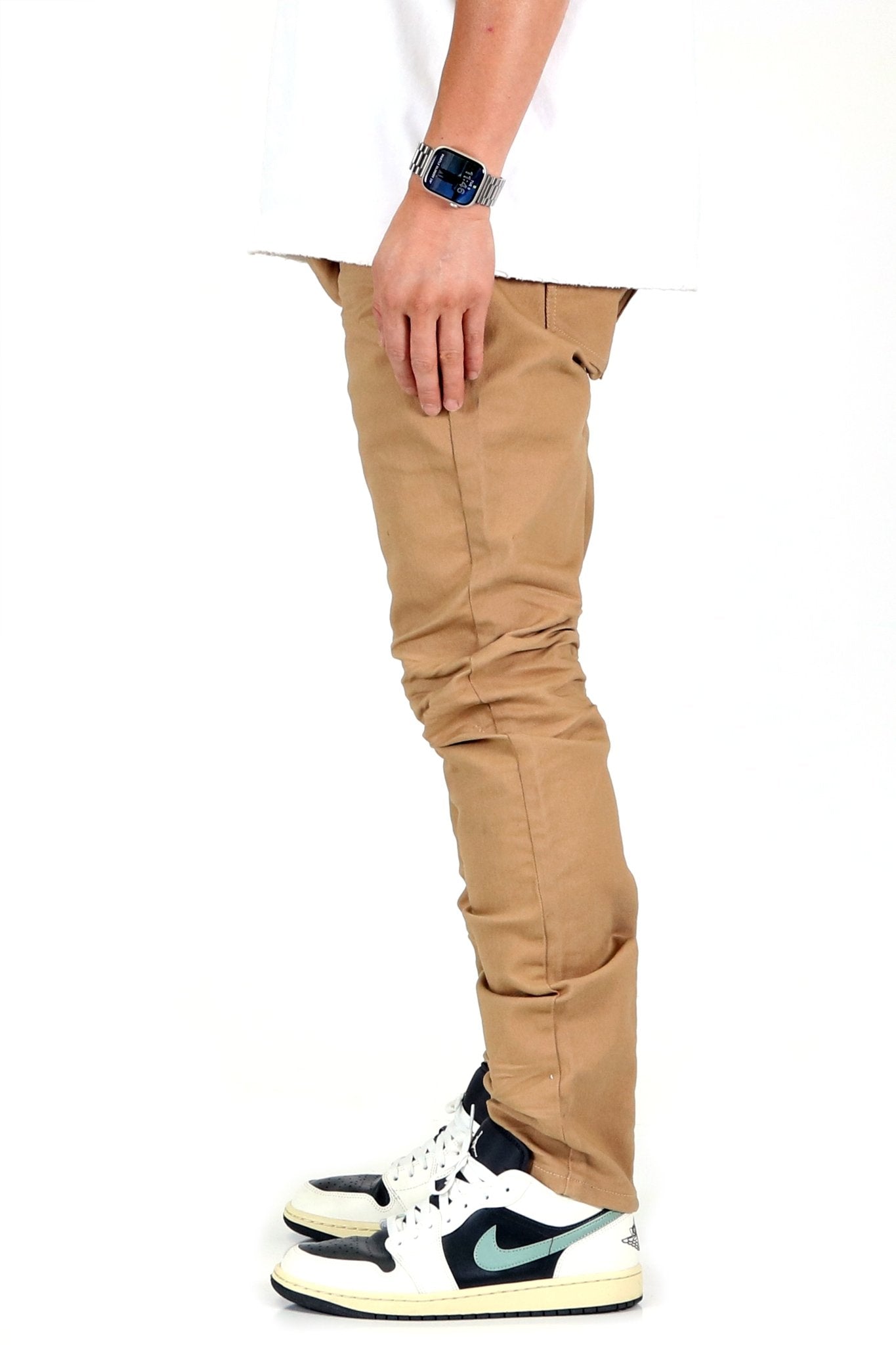 EVERETT Men's Premium Wax Coated Skinny Denim Pants