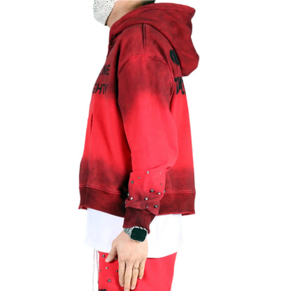 GARCIA French Terry Long Sleeve Crop Top Full Zip Hoodie