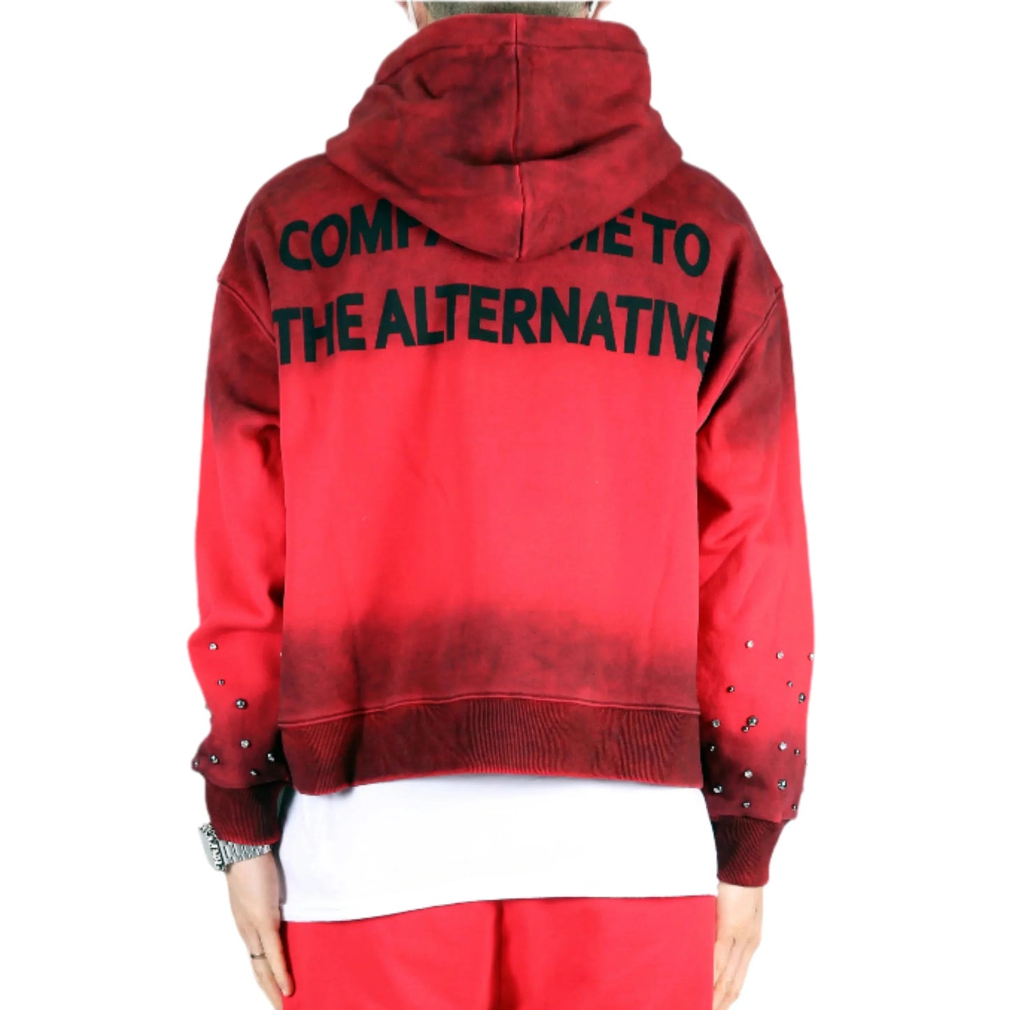 GARCIA French Terry Long Sleeve Crop Top Full Zip Hoodie