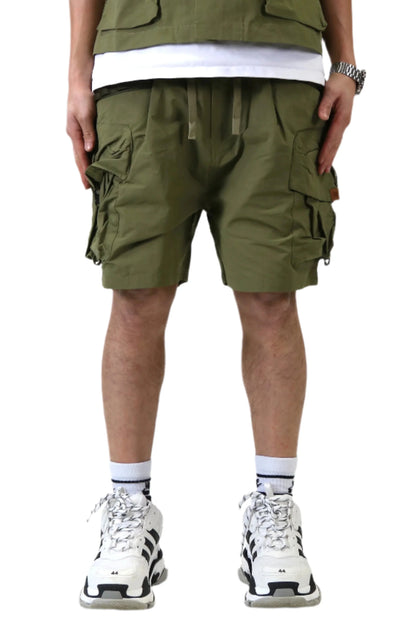 VONT Fine Twill Wide bottom opening short pants.