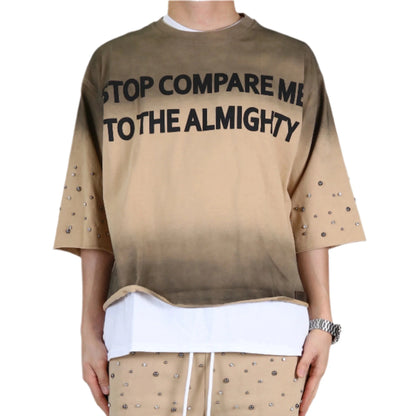 ERIN S/N Jersey 3/4 Sleeve Crop top Tee