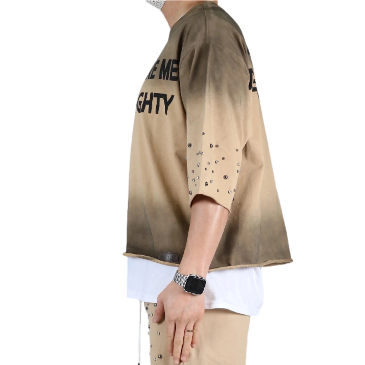 ERIN S/N Jersey 3/4 Sleeve Crop top Tee