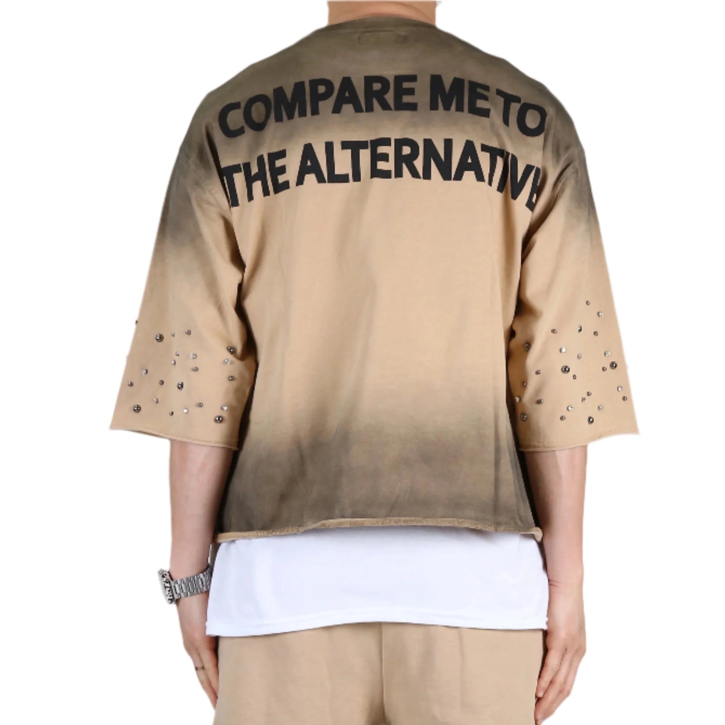 ERIN S/N Jersey 3/4 Sleeve Crop top Tee