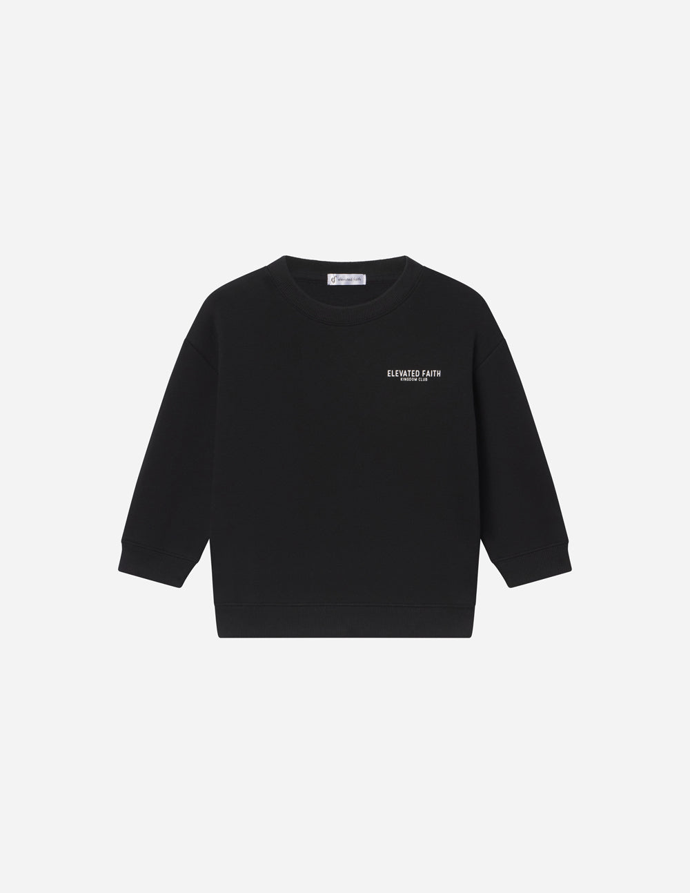 Kingdom Club Black Kids Crewneck
