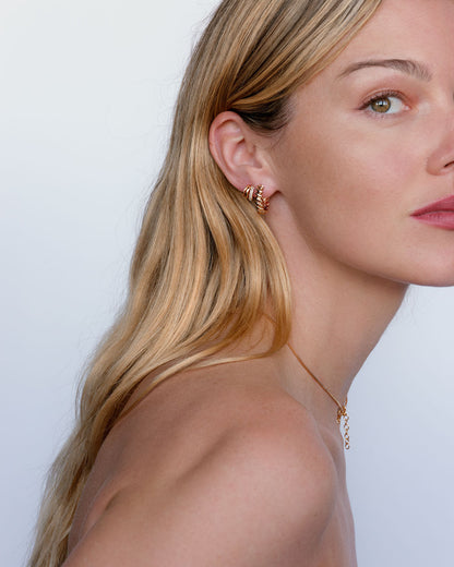 The Mini Snake Chain Hoops