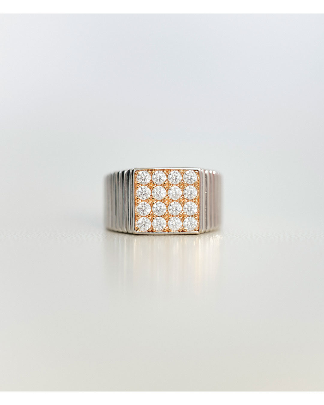 The Pave Square Signet Ring