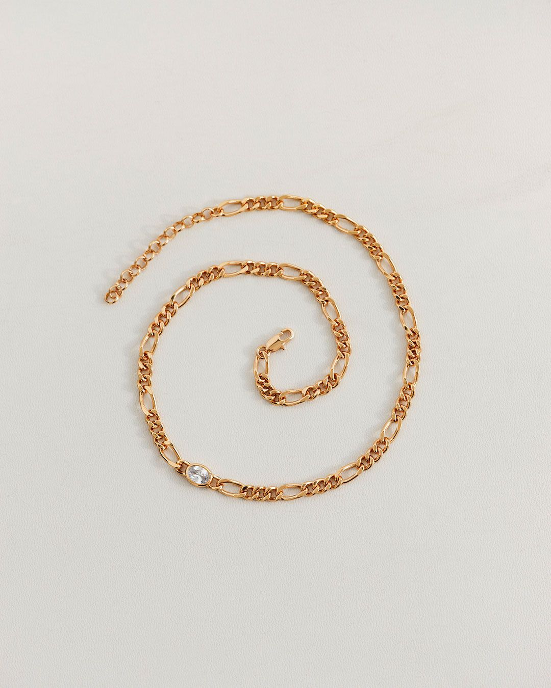 The Oval Bezel Chain Necklace