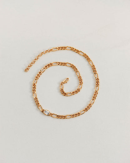 The Oval Bezel Chain Necklace