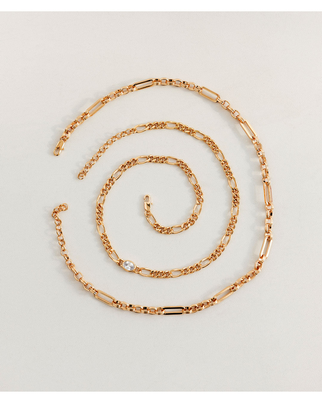 The Oval Bezel Chain Necklace