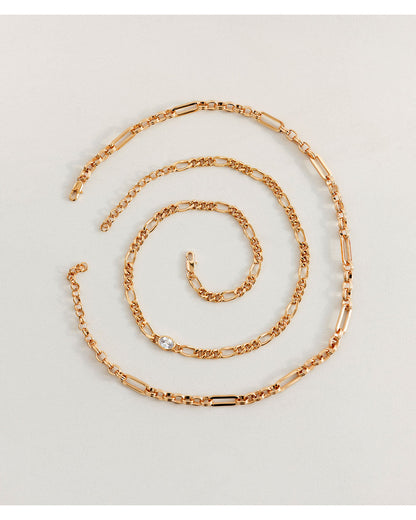 The Oval Bezel Chain Necklace