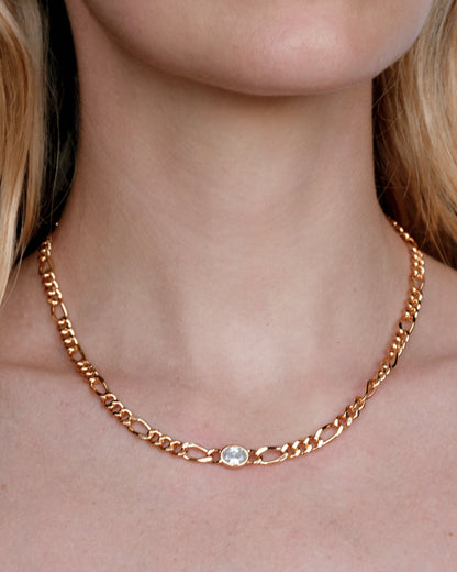 The Oval Bezel Chain Necklace
