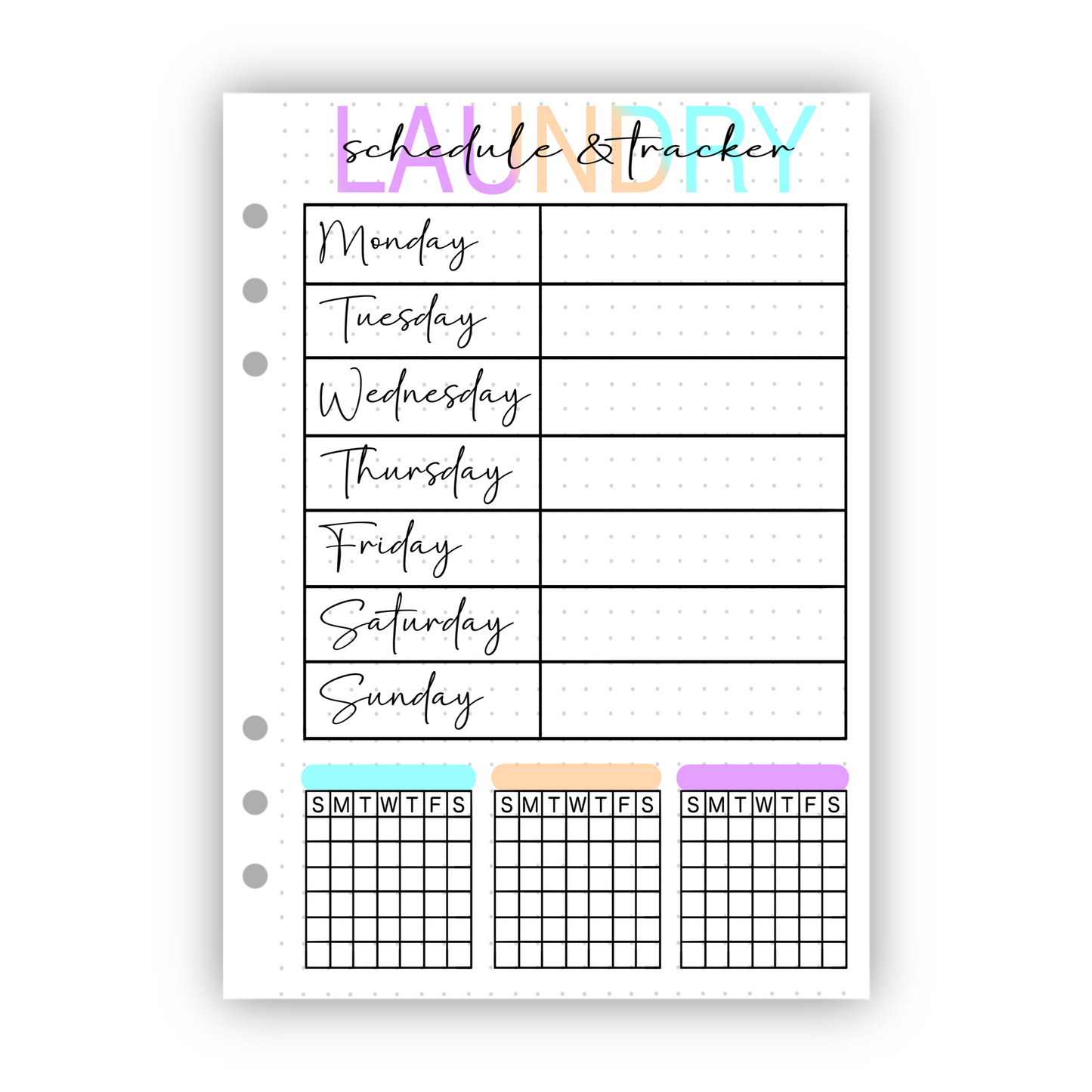 Chore Schedule & Tracker