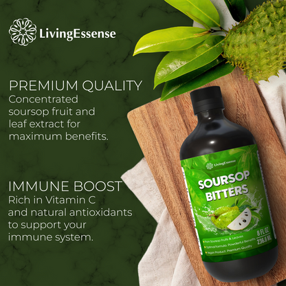 Soursop Bitters Liquid with Soursop Leaves for Gut Health & Immune Boost