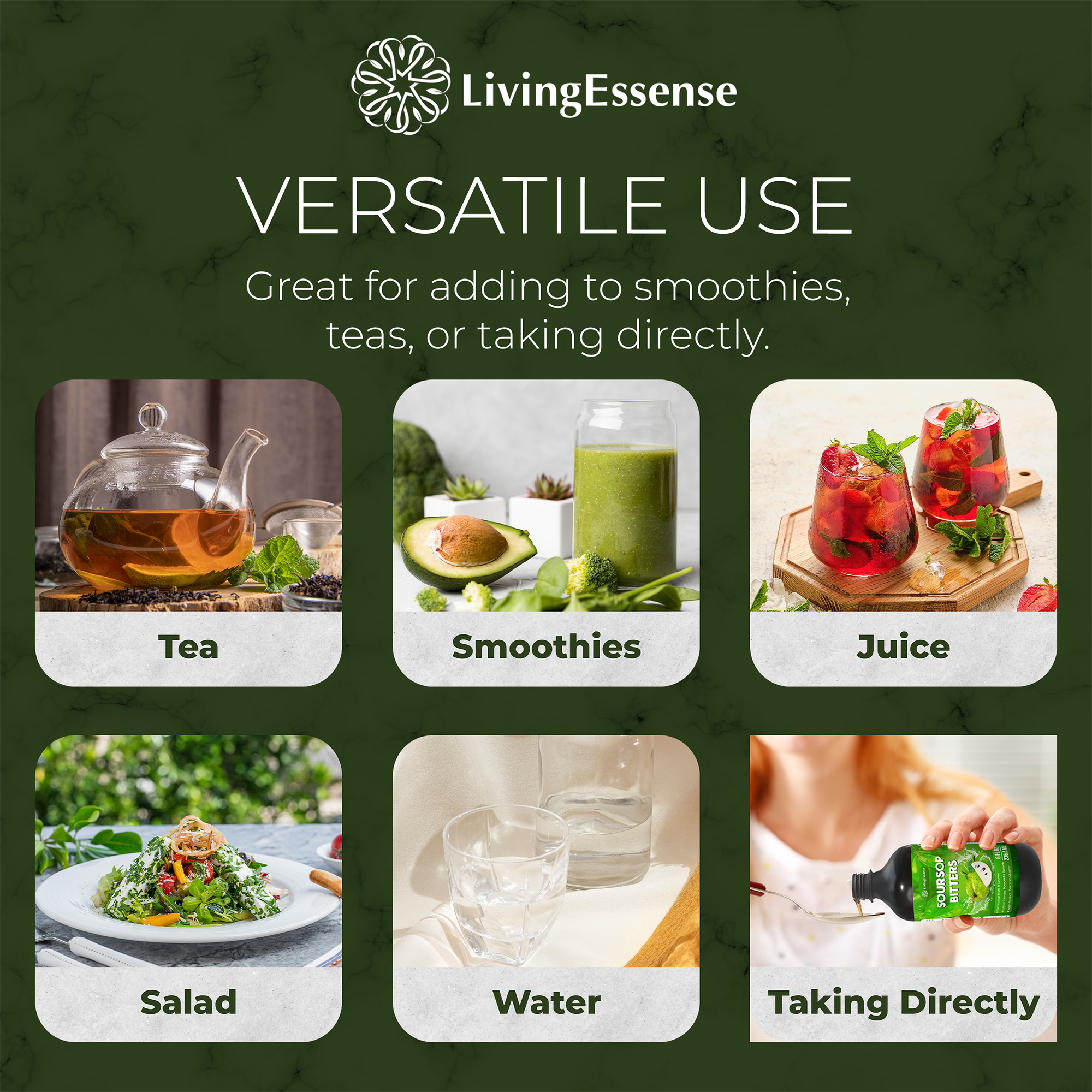 Soursop Bitters Liquid with Soursop Leaves for Gut Health & Immune Boost