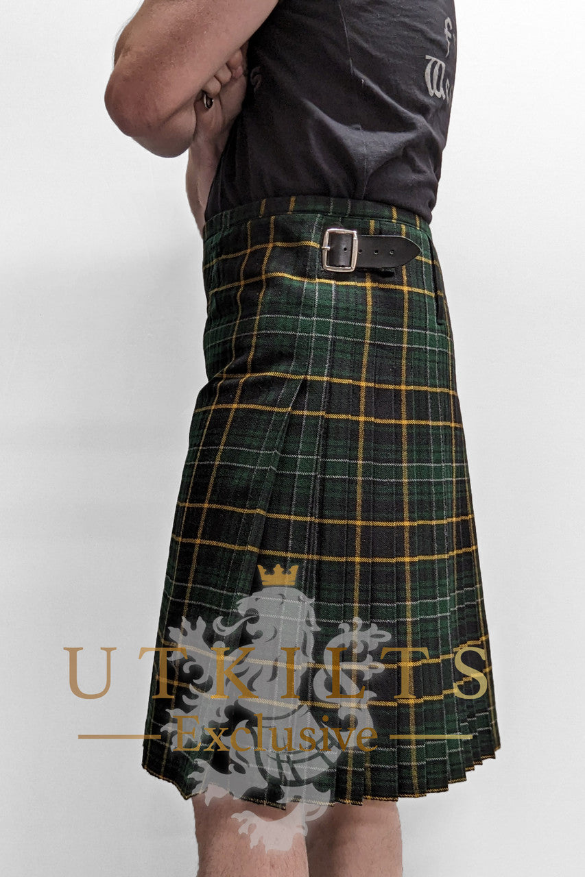 Traditional Kilt - Premium Wool, Irish Black