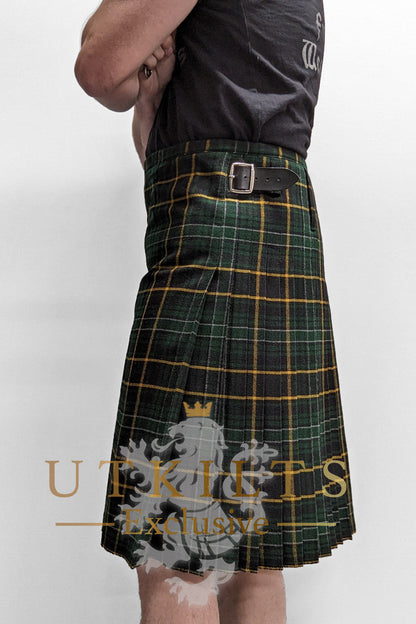 Traditional Kilt - Premium Wool, Irish Black