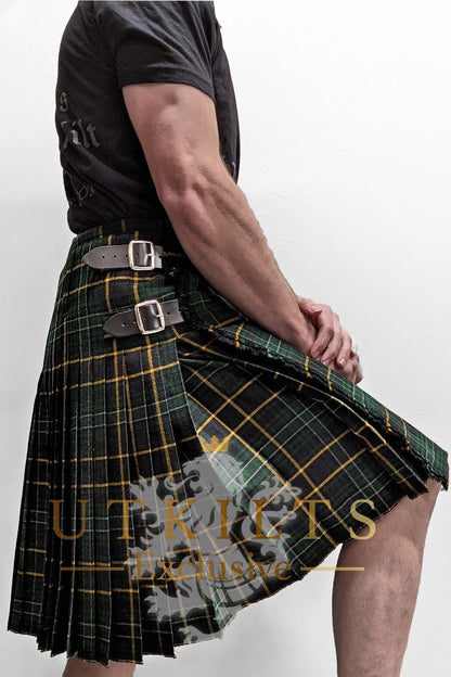 Traditional Kilt - Premium Wool, Irish Black