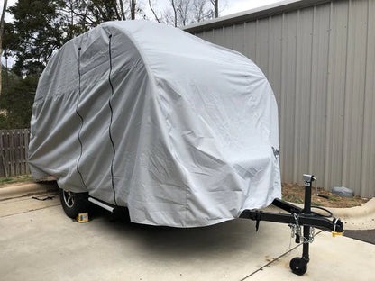 NuCamp TAB 360 CS (Clamshell) Trailer Cover by PahaQue Heavy Duty Weather Proof Protection