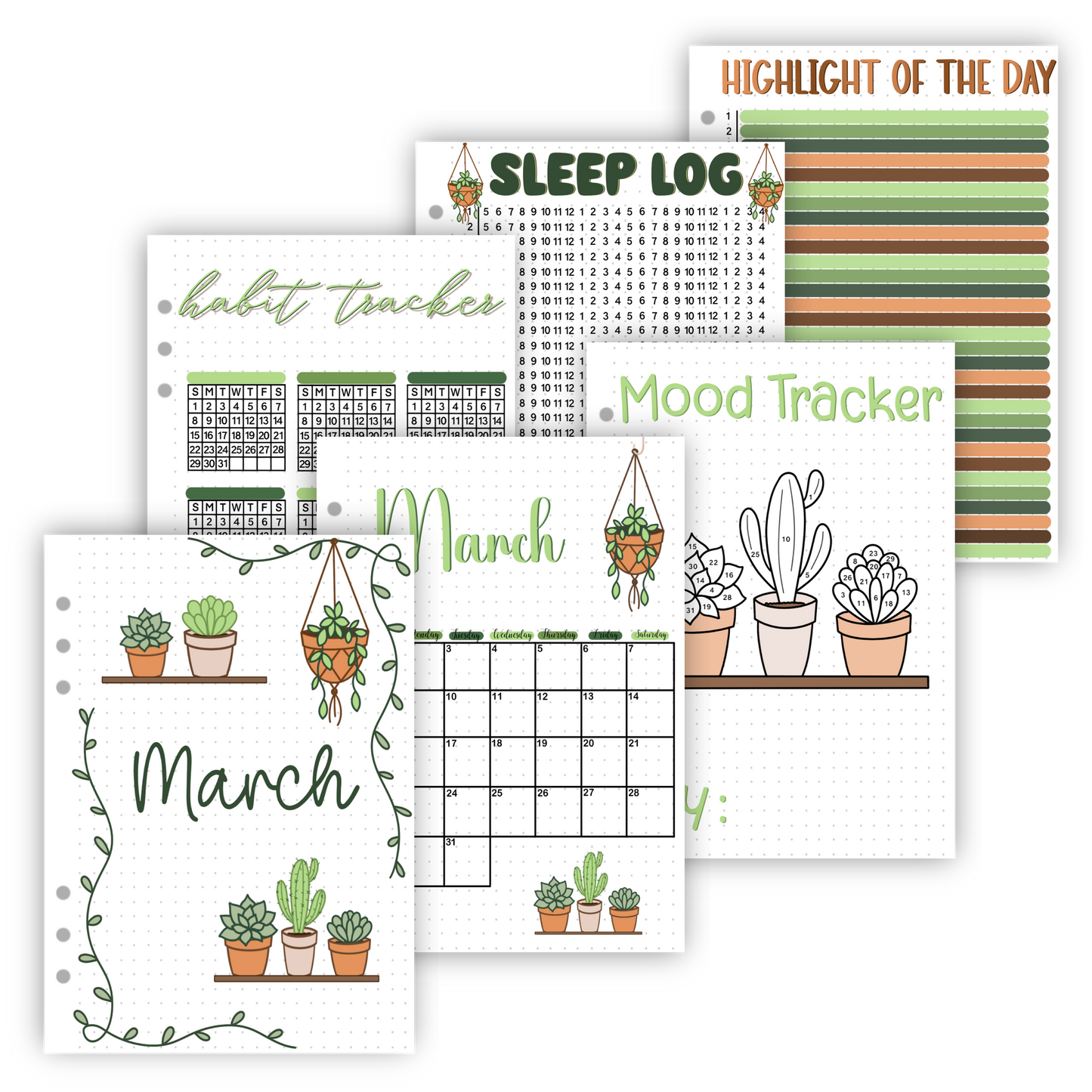 2026 Monthly Page Sets