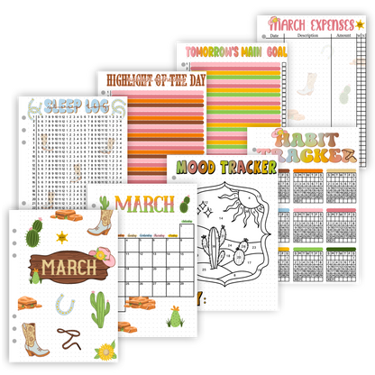 2025 Monthly Page Sets