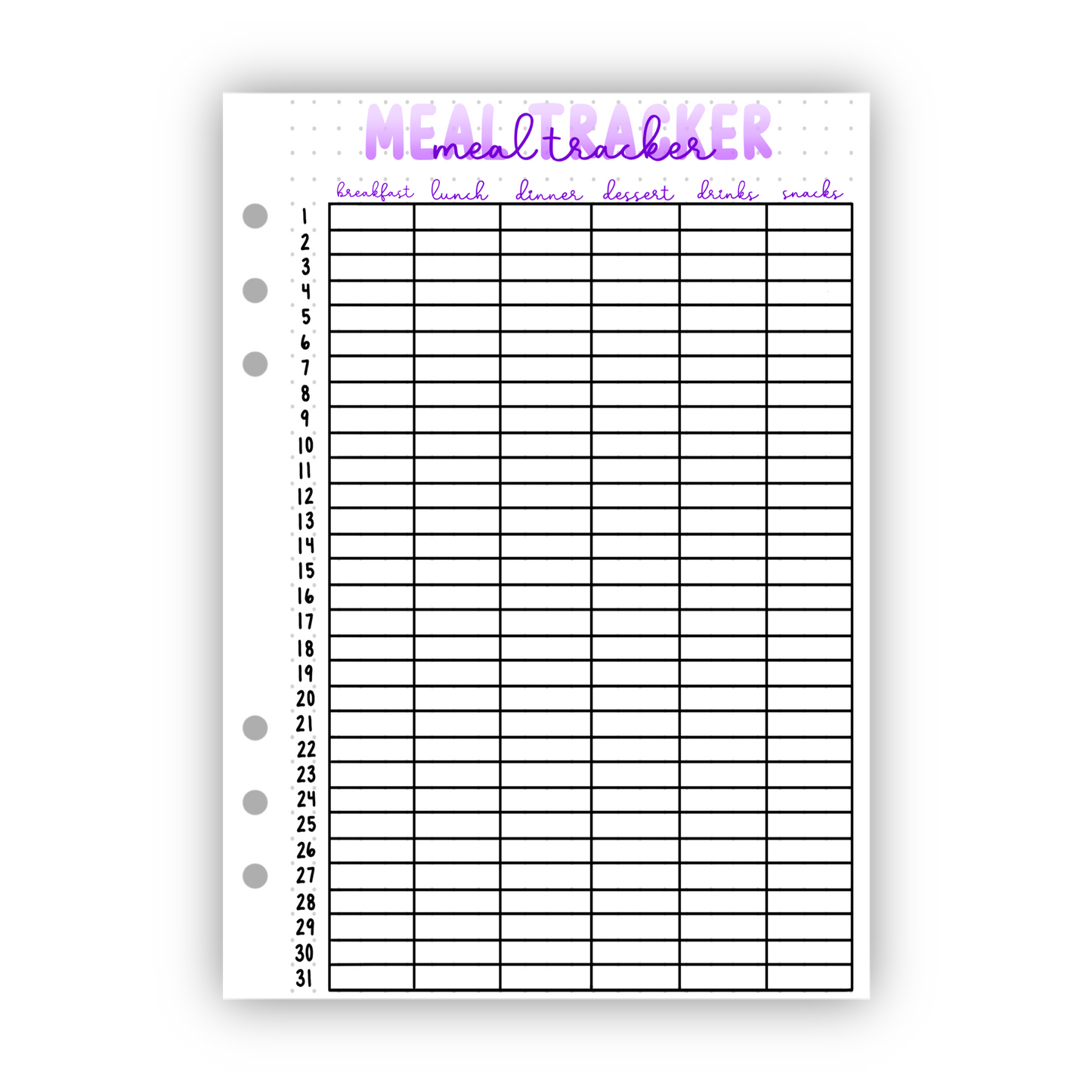 Meal Tracker