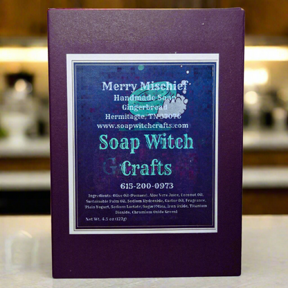 Merry Mischief Aloe Vera Bar Soap - Gingerbread