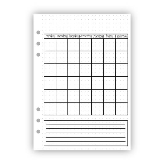 Monthly Overview Tracker