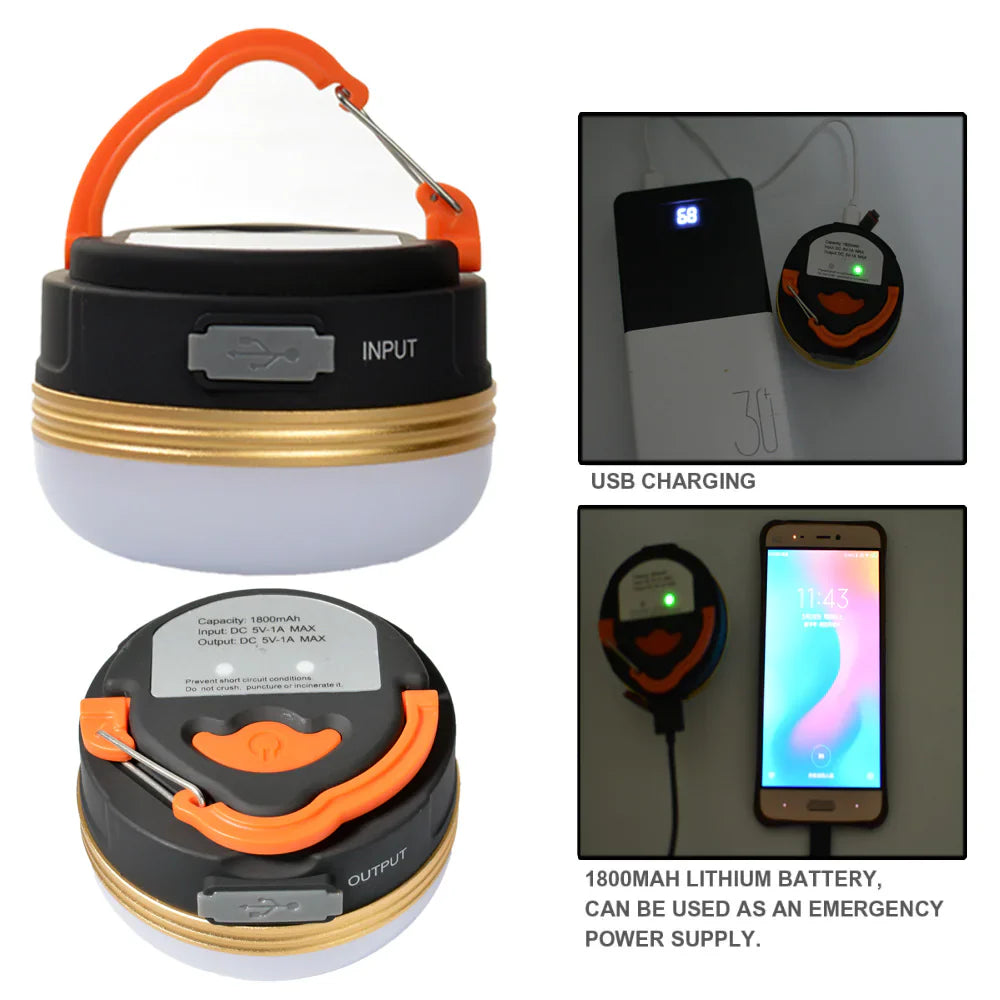 EcoBright CampLite: USB Rechargeable LED Lantern