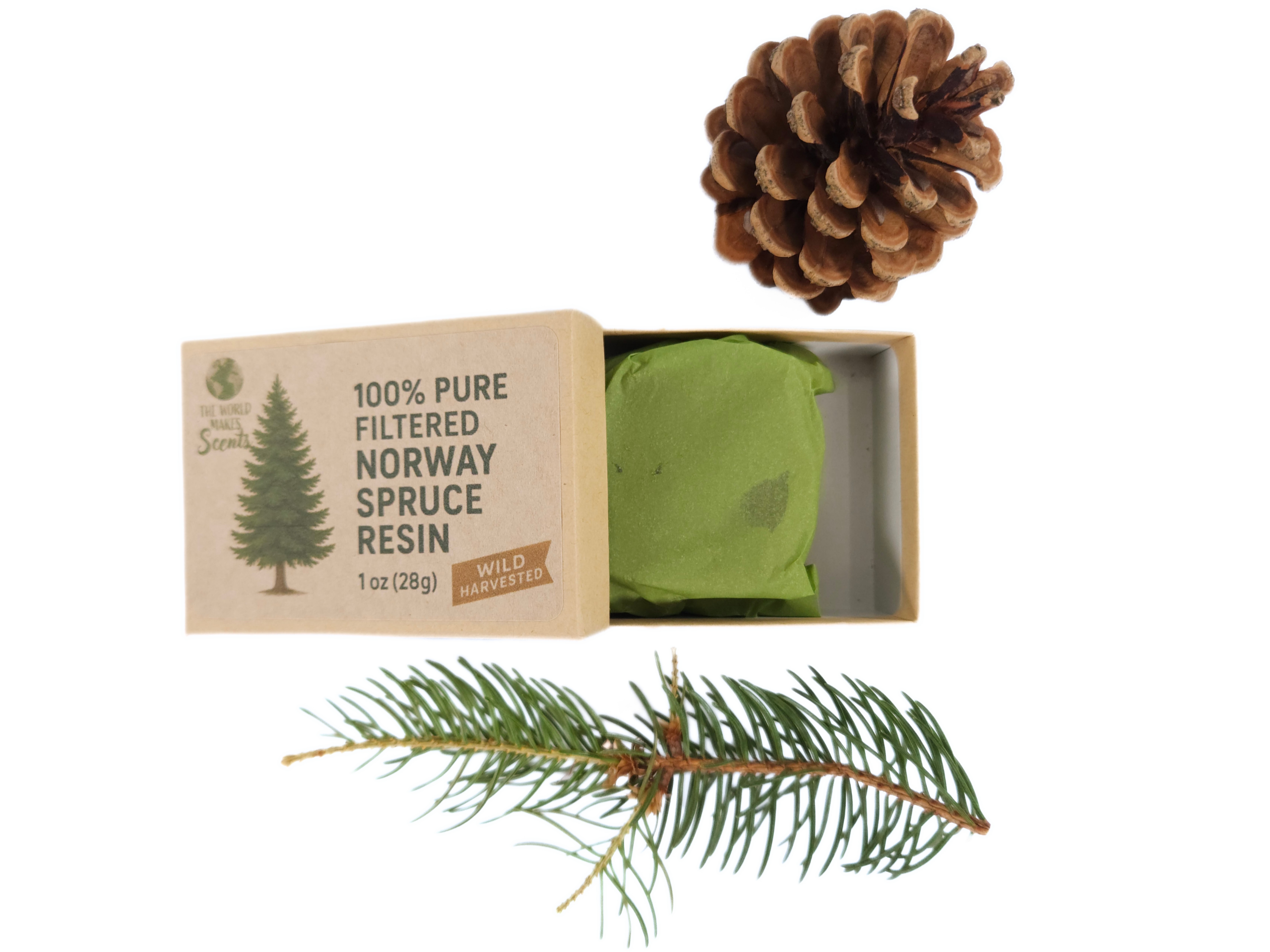 Filtered Pure Norway Spruce Resin (Picea abies) 1oz (28g)