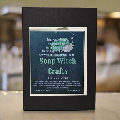 Nosy Rosy Aloe Vera Bar Soap - Rose Maple Zest