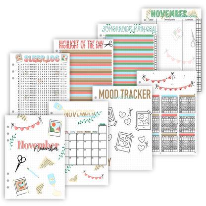 2025 Monthly Page Sets