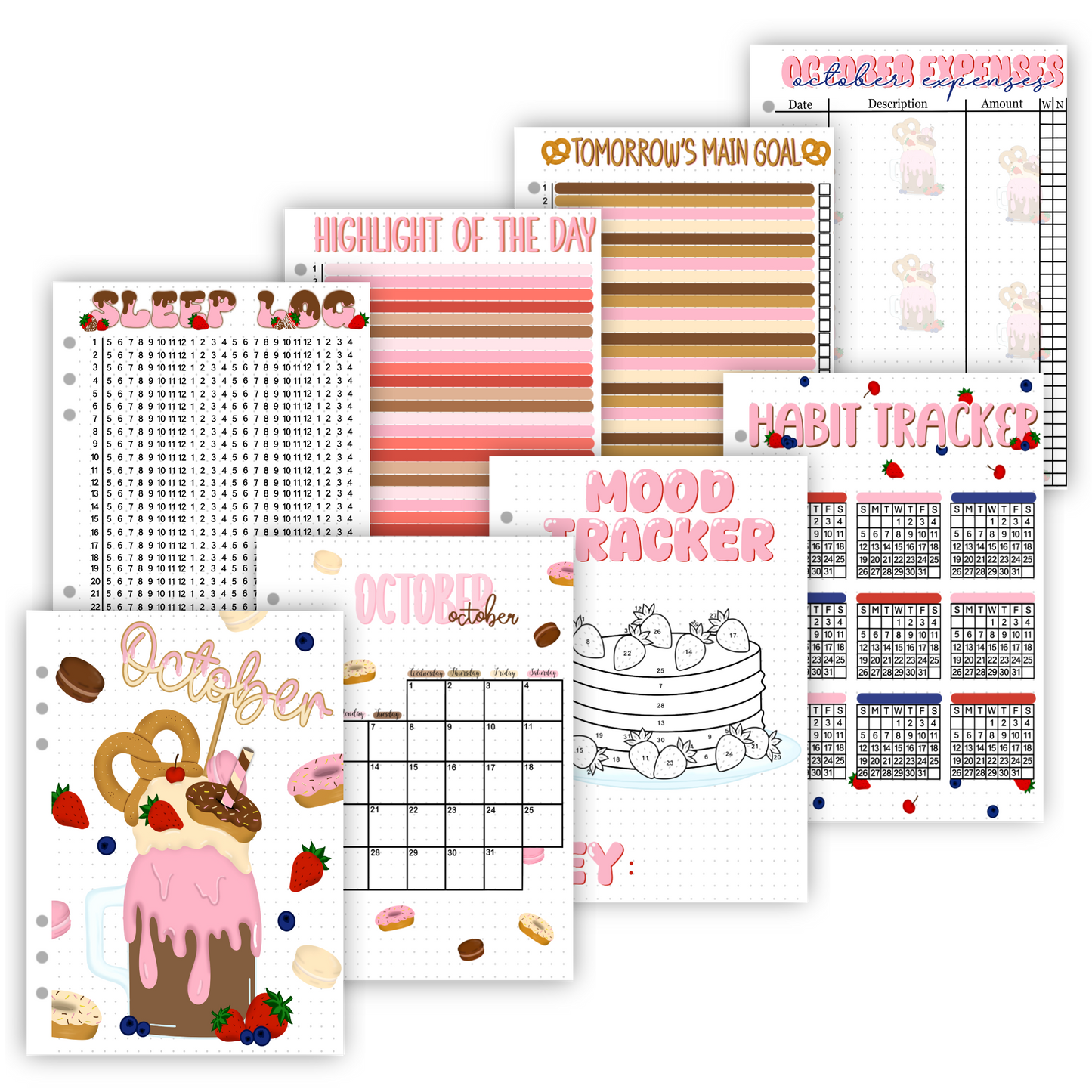 2025 Monthly Page Sets