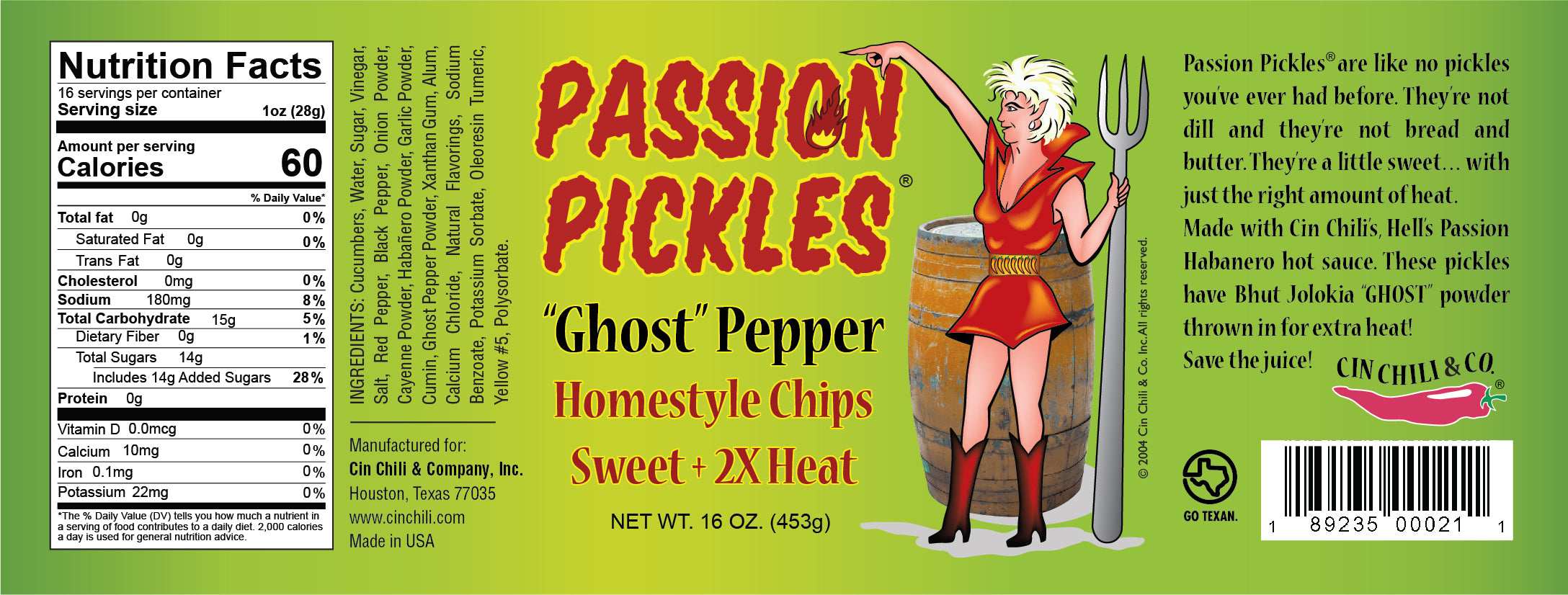 PASSION PICKLES® "GHOST" PEPPER