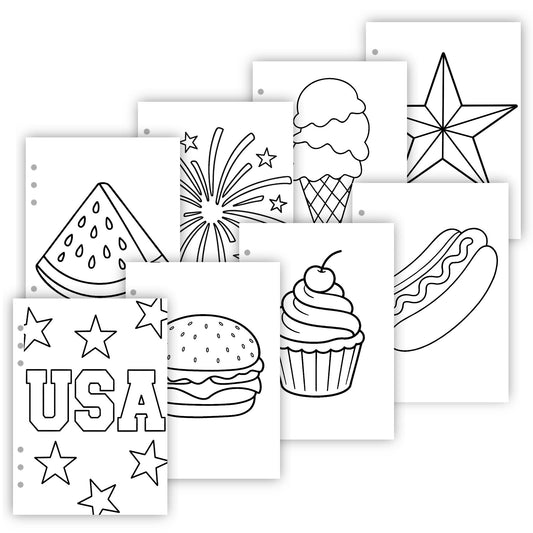 4th of July Bold & Easy Coloring Pages