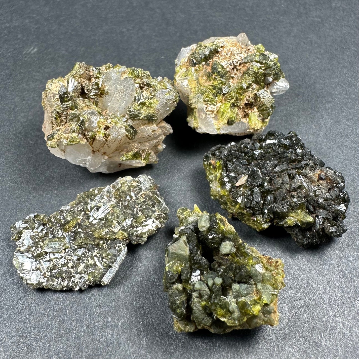 Thumbnail Specimens in Acrylic Box from Morocco