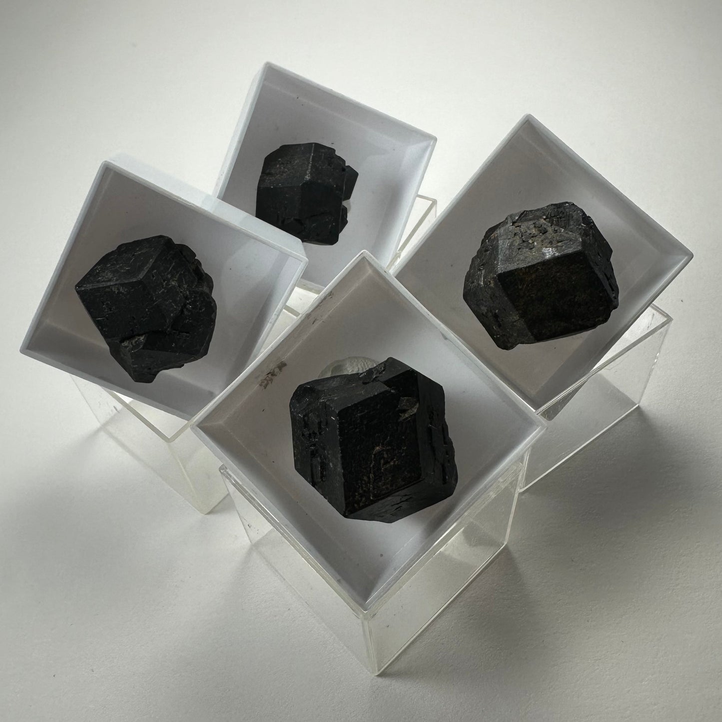 Thumbnail Specimens in Acrylic Box from Morocco