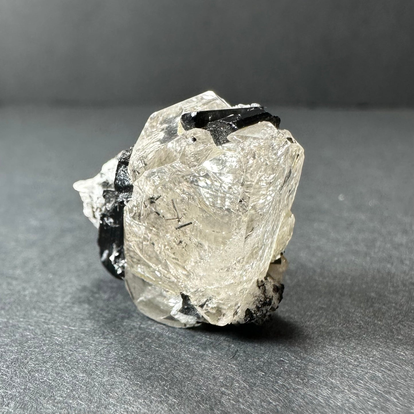White Topaz with Black Tourmaline Mt. Antero, San Isabel National Forest, Colorado