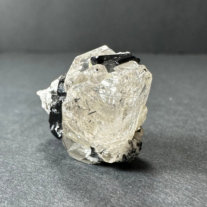 White Topaz with Black Tourmaline Mt. Antero, San Isabel National Forest, Colorado
